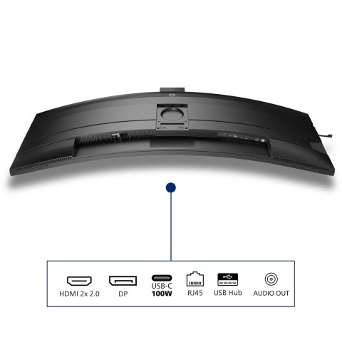 Philips Philips 49B2U6903CH/00 monitor komputerowy 124,5 cm (49") 5120 x 1440 px Dual QHD LCD Szary