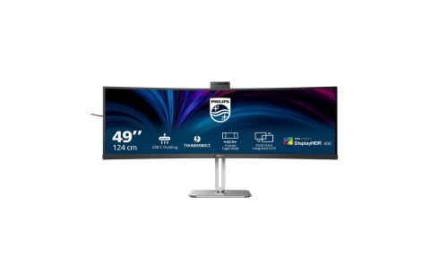 Philips Philips 49B2U6903CH/00 monitor komputerowy 124,5 cm (49") 5120 x 1440 px Dual QHD LCD Szary