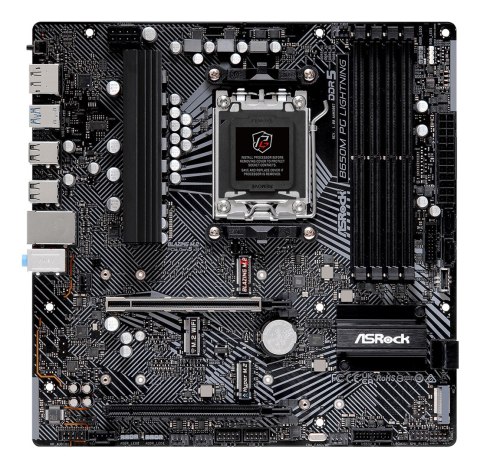 Asrock Asrock B650M PG Lightning AMD B650 Gniazdo AM5 micro ATX