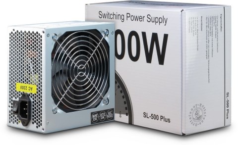 Inter-Tech Inter-Tech SL-500 Plus moduł zasilaczy 500 W 20+4 pin ATX ATX Srebrny