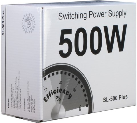 Inter-Tech Inter-Tech SL-500 Plus moduł zasilaczy 500 W 20+4 pin ATX ATX Srebrny