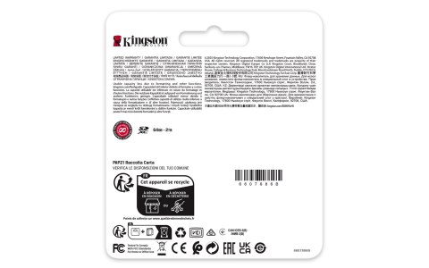 Kingston 128GB SDXC CANVAS REACT PLUS U3/UHS-II 280R/100W V60 FULL HD/4K
