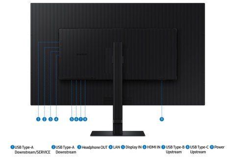 Samsung Samsung S80UD monitor komputerowy 94 cm (37") 3840 x 2160 px 4K Ultra HD LCD Czarny