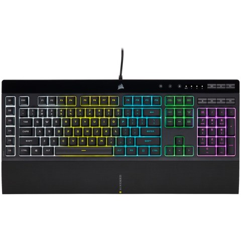 Corsair Corsair K55 RGB PRO klawiatura Gaming USB QWERTZ Niemiecki Czarny