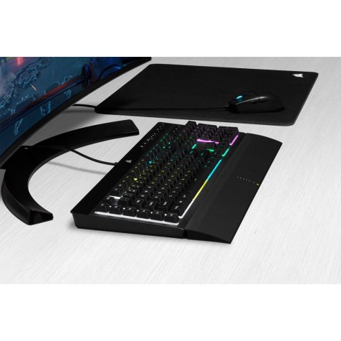 Corsair Corsair K55 RGB PRO klawiatura Gaming USB QWERTZ Niemiecki Czarny