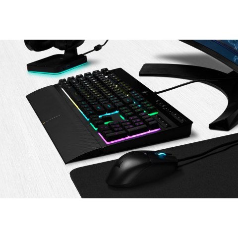 Corsair Corsair K55 RGB PRO klawiatura Gaming USB QWERTZ Niemiecki Czarny