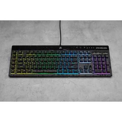 Corsair Corsair K55 RGB PRO klawiatura Gaming USB QWERTZ Niemiecki Czarny