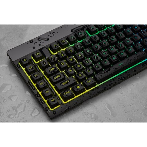 Corsair Corsair K55 RGB PRO klawiatura Gaming USB QWERTZ Niemiecki Czarny