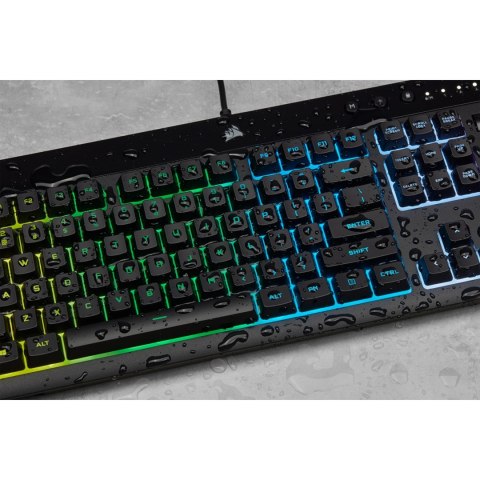 Corsair Corsair K55 RGB PRO klawiatura Gaming USB QWERTZ Niemiecki Czarny