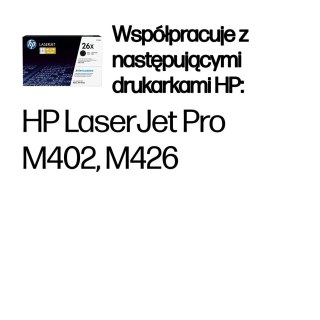 Hewlett-Packard Toner HP czarny HP 26X, HP26X=CF226X, 9000 str.