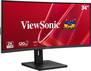 No name Viewsonic VA VA3420C-2 monitor komputerowy 86,4 cm (34") 3440 x 1440 px UltraWide Quad HD LED Czarny