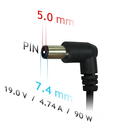 Akyga Zasilacz sieciowy Akyga AK-ND-04 do notebooka Compaq, HP (19 V; 4,74 A; 90W; 7.4 mm x 5 mm)