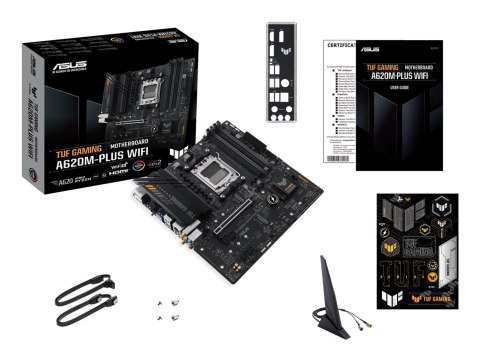 ASUS ASUS TUF GAMING A620M-PLUS WIFI AMD A620 Gniazdo AM5 micro ATX