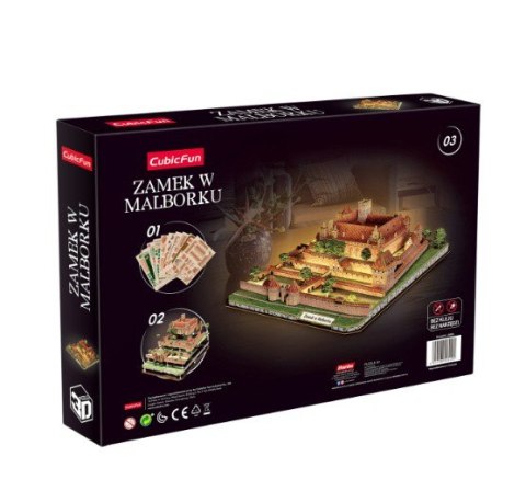 Cubic Fun Puzzle 3D Zamek w Malborku LED
