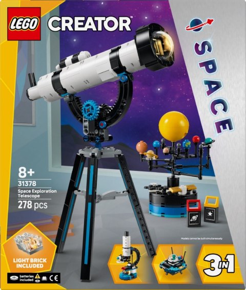 LEGO Klocki Creator 31378 Teleskop do odkrywania kosmosu