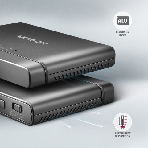 AXAGON Axagon ADSA-CC USB-C 10Gbps - NVMe M.2 SSD & SATA 2.5/3.5 SSD/HDD CLONE MASTER 2 - Digital/Daten - NVMe USB 3.2 Gen 2 (3.1 Gen 2