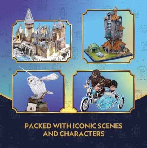 Cubic Fun Puzzle 3D - Harry Potter Zamek Hogwart w śniegu LED