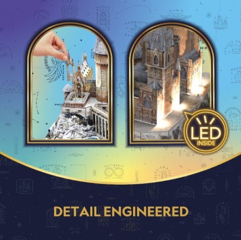 Cubic Fun Puzzle 3D - Harry Potter Zamek Hogwart w śniegu LED