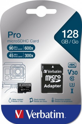Verbatim Verbatim Pro 128 GB MicroSDXC UHS-I Klasa 10