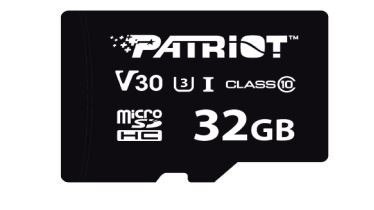 Patriot Karta pamięci microSDHC 32GB VX V30 C10 UHS-I U3