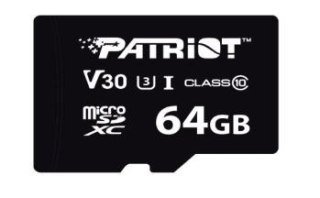 Patriot Karta pamięci microSDHC 64GB VX V30 C10 UHS-I U3