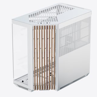APNX Obudowa komputerowa APNX V1 PC-Gehäuse, Midi-Tower, ATX, Tempered Glass - Holz, biały