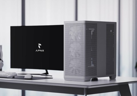Aerocool Obudowa AeroCool APNX C1-R-WT-v1 Midi Tower Biały