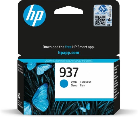 Hewlett-Packard HP Oryginalny wkład z błękitnym atramentem 937