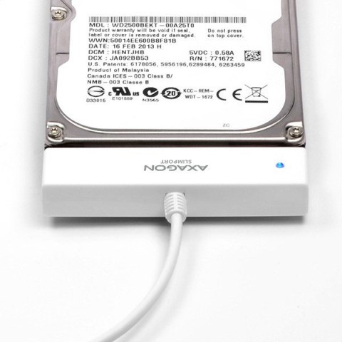 AXAGON ADSA-1S Adapter USB 2.0 SATA do szybkiego przyłączenia 2.5" SSD/HDD z pudełkiem