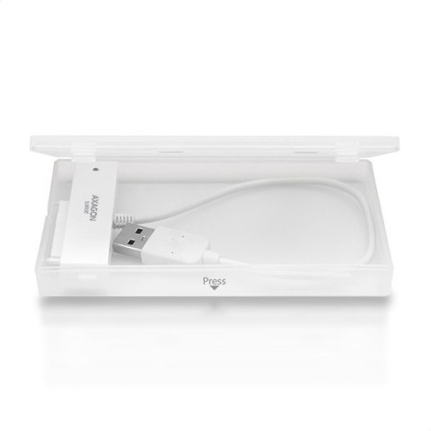 AXAGON ADSA-1S Adapter USB 2.0 SATA do szybkiego przyłączenia 2.5" SSD/HDD z pudełkiem