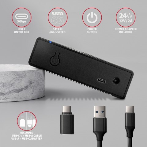 AXAGON EE35-GTR Obudowa zewnętrzna aluminiowa USB3.2 Gen1 - SATA 6G 3.5 cala