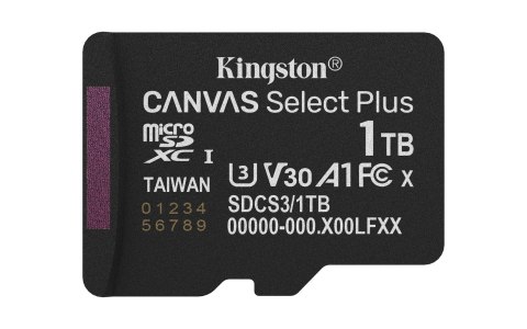 Kingston KINGSTON microSDXC 1TB Canvas Select Plus 3 + ADP