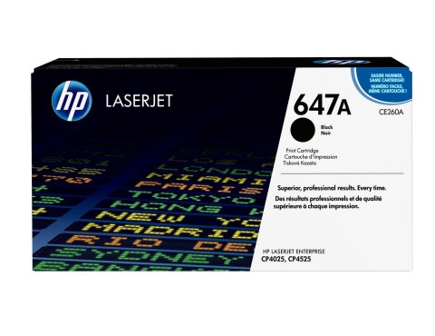 Hewlett-Packard Toner HP 647A CE260A Czarny