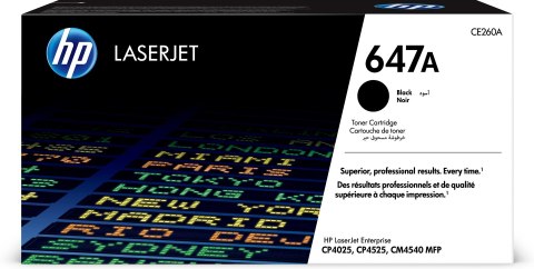 Hewlett-Packard Toner HP 647A CE260A Czarny