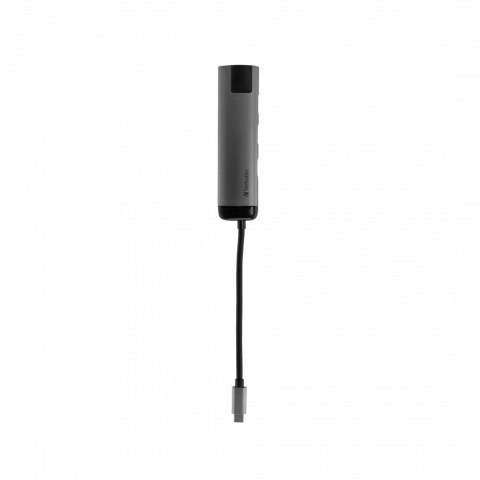 Verbatim Verbatim 49141 stacja dokująca USB 3.2 Gen 1 (3.1 Gen 1) Type-C Czarny, Srebrny