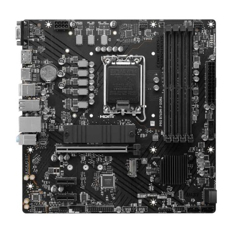 MSI Płyta MSI PRO B760M-P DDR4 /B760/DDR4/SATA3/M.2/USB3.1/PCIe4.0/s.1700/mATX