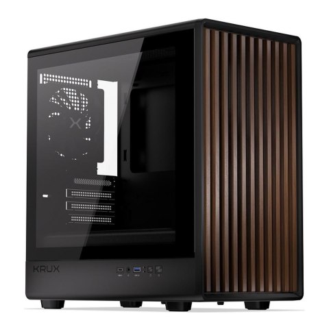 KRUX Obudowa KRUX Helio M-ATX, z oknem, bez zasilacza, czarna