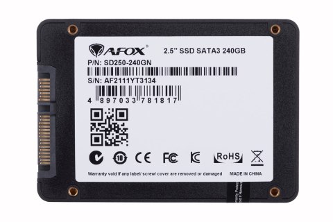 AFOX AFOX SSD 240GB TLC 555 MB/S SD250-240GN