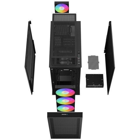 DEEPCOOL Obudowa DeepCool CH560 ARGB Digital Black (R-CH560-BKAPE4D-G-1)