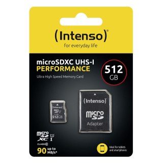 INTENSO Intenso microSD 512GB UHS-I Perf CL10| Performance Klasa 10