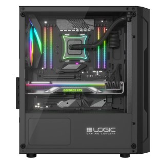 LOGIC ARAMIS ARGB MINI USB 3.0 CZARNA OBUDOWA KOMPUTEROWA BEZ ZASILACZA LOGIC CONCEPT