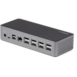 Targus StarTech.com DK31C4DPPDUE stacja dokująca Przewodowa USB 3.2 Gen 2 (3.1 Gen 2) Type-C Czarny, Szary