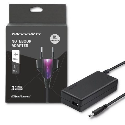 Qoltec Zasilacz do Dell 45W | 19.5V | 2.31A | 4.5*3.0+pin