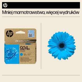 Hewlett-Packard HP Oryginalny błękitny tusz 924e EvoMore