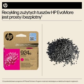 Hewlett-Packard HP Oryginalny purpurowy tusz 924e EvoMore