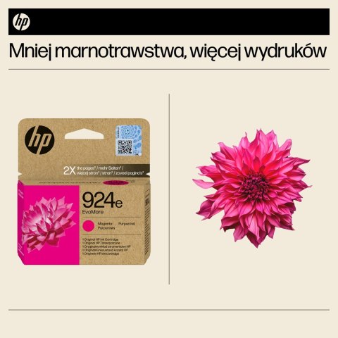 Hewlett-Packard HP Oryginalny purpurowy tusz 924e EvoMore