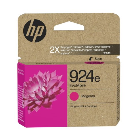 Hewlett-Packard HP Oryginalny purpurowy tusz 924e EvoMore