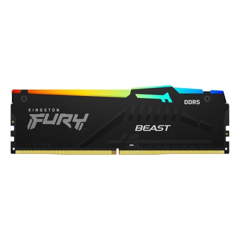 Kingston Kingston Technology FURY Beast RGB moduł pamięci 16 GB 1 x 16 GB DDR5 2800 MHz