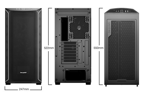 BE QUIET! OBUDOWA BE QUIET! SHADOW BASE 800 DX BLACK