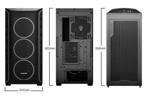 BE QUIET! OBUDOWA BE QUIET! SHADOW BASE 800 FX BLACK